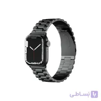 بند اپل واچ استیل Levelo سایز 45/49 مدل DAYTONA – نقره ای
