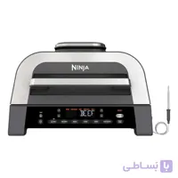 هواپز گریل و سرخ کن برند نینجا مدل Ninja Foodi MAX 6-in-1 Indoor Air Grill and Air Fryer DG551 – خاکستری / نقره ای