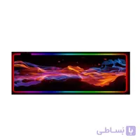 موس پد و کاور رومیزی بزرگ مدل آتش RGB