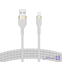 کابل تبدیل USB به لایتنینگ بلکین مدل CAA008bt1MWH | طول 1 متر