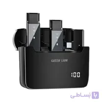 میکروفون بی سیم یقه‌ای گرین لاین Green Lion مدل 2 در 1 DIGITAL DISPLAY Microphone لایتنینگ
