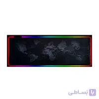 موس پد و کاور رومیزی بزرگ مدل نقشه جهان RGB