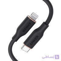 کابل شارژ USB-C به لایتنینگ ۱ متری انکر مدل Anker Suprisingly soft A8662 رنگ مشکی