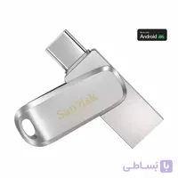 فلش مموری سن دیسک 512 گیگابایت SanDisk Ultra Dual Drive Luxe USB Type-C Flash Drive – رنگ نقره ای