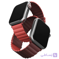 بند اپل واچ برند Uniq مدل Revix رنگ Maroon/Coral سایز 41-40-38 UNIQ-41MM-REVMRNCRL