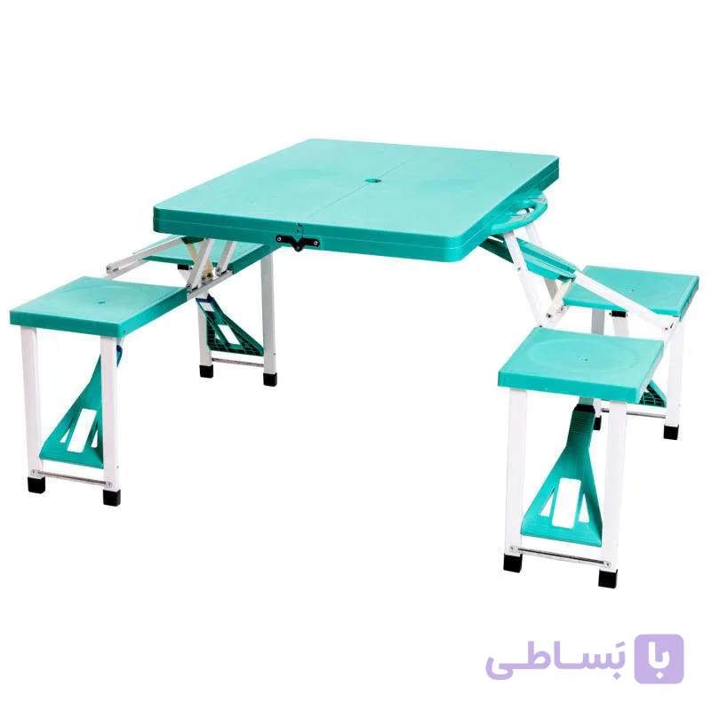 میز و صندلی تاشو سفری مدل تاشو 4 نفره