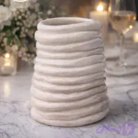 گلدان مارپیچ سرامیکی دستساز