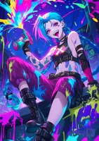 متال پوستر طرح انیمه Jinx کد L2599