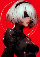 متال پوستر طرح بازی Nier Automata کد L2598