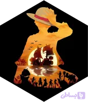 متال پوستر شش ضلعی طرح One Piece کد L2606
