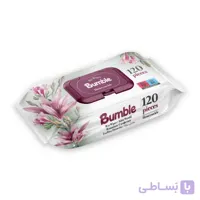 دستمال مرطوب 120 عددی بامبلBumble مدل Honeysuckle