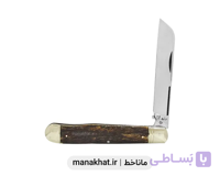 قلمتراش تک تیغ طره دار دسته شاخ گوزن 13 سانت استاد جواد توسلی