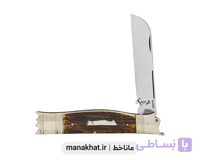 قلمتراش تک تیغ یک سرمرغی دسته شاخ گوزن 14 سانت استاد جواد توسلی