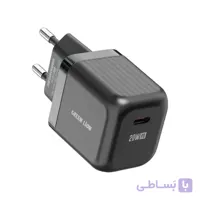 شارژر دیواری GaN گرین لاین 2 پین EU USB-C 20W