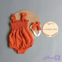 بادی موسلین بچگانه جنس موسلین درجه یک رنگ آجری