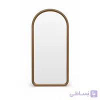 آینه قدی مدل گنبدی (قوسی) با قاب چوب روس طبیعی - طراحی کلاسیک و روستیک