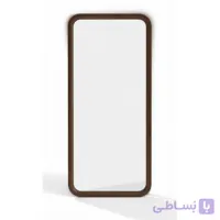 آینه قدی مدل مستطیل ساده با قاب چوب روس طبیعی - طراحی مدرن و کاربردی