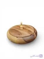 شکلات خوری چوبی چوب گردو بدون پایه قطر ۲۵
