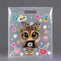 نایلون طرح دار طرح colored owl کیسه 25 کیلویی