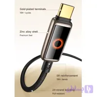 کابل USB-C مک دودو مدل 100W Halo Breathing Light CA-668 طول 1.2 متر