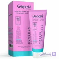 کرم ضد آفتاب رنگی ژنوبایوتیک مدل سانوژن رز روشن (Sunogen Light Rose) مناسب پوست چرب و مختلط حجم ۵۰ میلی‌لیتر