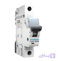 کلید مینیاتوری تکفاز 16 آمپر هیوندای مدل HGD 63N 6KA C16(اصلی)