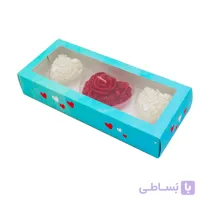 شمع قلب مدل شناور روی آب