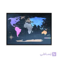 تابلو نقشه جهان خاص T10131600