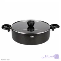 تابه تیارا مدل گرانیتی سایز 28 درب شیشه ای