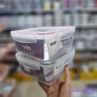 ظرف ماکروفری ویرو ایزی لاک مربع 2100ml