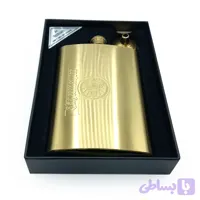 قمقمه جیبی تک استیل مدل جک دنیلز طلایی کد a 510078
