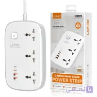 چندراهی برق الدینیو مدل SC3416 ظرفیت ۳۲۵۰ وات با ۳ سوکت و ۲ متر کابل
