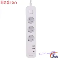 چندراهی برق هادرون مدل P343 با کابل ۱.۸ متری و شارژر ۳۰ وات