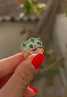 انگشتر لوکس طرح طلا حک 750