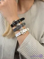 دستبند چرم زنانه کد 7010