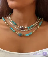 گردنبند سنگی تابستانه کد6150
