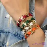 دستبند چرم زنانه کد 7014