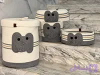 ست ۴ تکه قیطون مدل بَبَعی (نظم دهنده اتاق نوزاد)