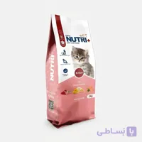 غذای خشک بچه گربه نوتری پت نوتری پلاس با طعم گوشت و ماهی و سبزیجات وزن 2 کیلوگرم