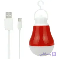 چراغ اضطراری آویزی دو سر USB + Micro USB