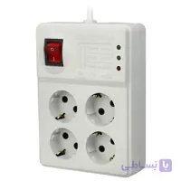 محافظ برق کامپیوتر 4 خانه فرحان الکتریک ( Farhan Electric ) مدل ارت دار با کابل 5 متر 10 آمپر