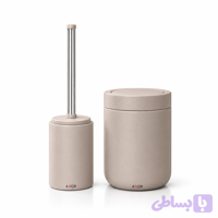 ست سطل و فرچه سنگی AXOR مدل وستا (VESTA) سبز تیره