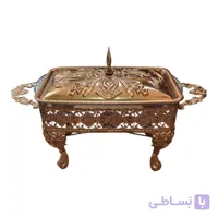 سوفله خوری سوپ مدل آنتیک سلطنتی فلز آبکاری فورتیک