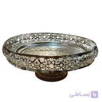 میوه خوری مدل حصیری کد AH42 فلز آبکاری فورتیک متوسط