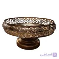 میوه خوری مدل حصیری AH32 فلز آبکاری فورتیک کوچک