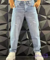 شلوار مام جین یخی زاپ دار مردانه کد۴۴