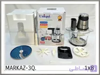 سالادساز و رنده برقی ۶ کاره یونیک با سری پوست‌گیر و رنده‌های متنوع