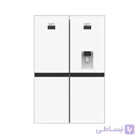 یخچال فریزر دوقلو 20 فوت نیکسان نقره ای مدل NF6040WDN