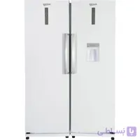 یخچال فریزر دوقلو 20 فوت نیکسان نقره ای مدل NF6020WDN