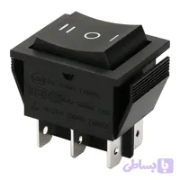 کلید راکر KCD4 سه حالته ON-OFF-ON شش پایه